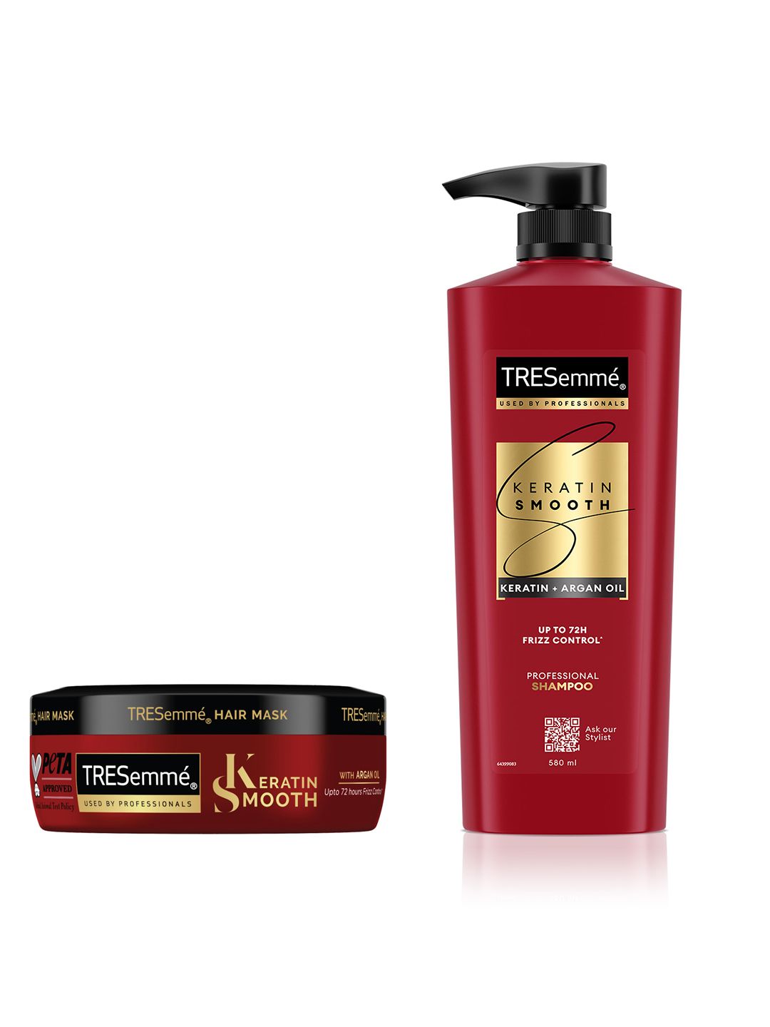 TRESemme TRESemme Set of Keratin Smooth Hair Mask - 100ml & Shampoo - 580ml