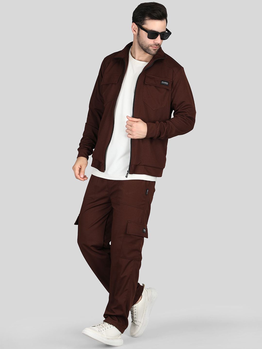 Buy XYXX Cruze Black Zip-Up Jacket and Joggers Combo Set