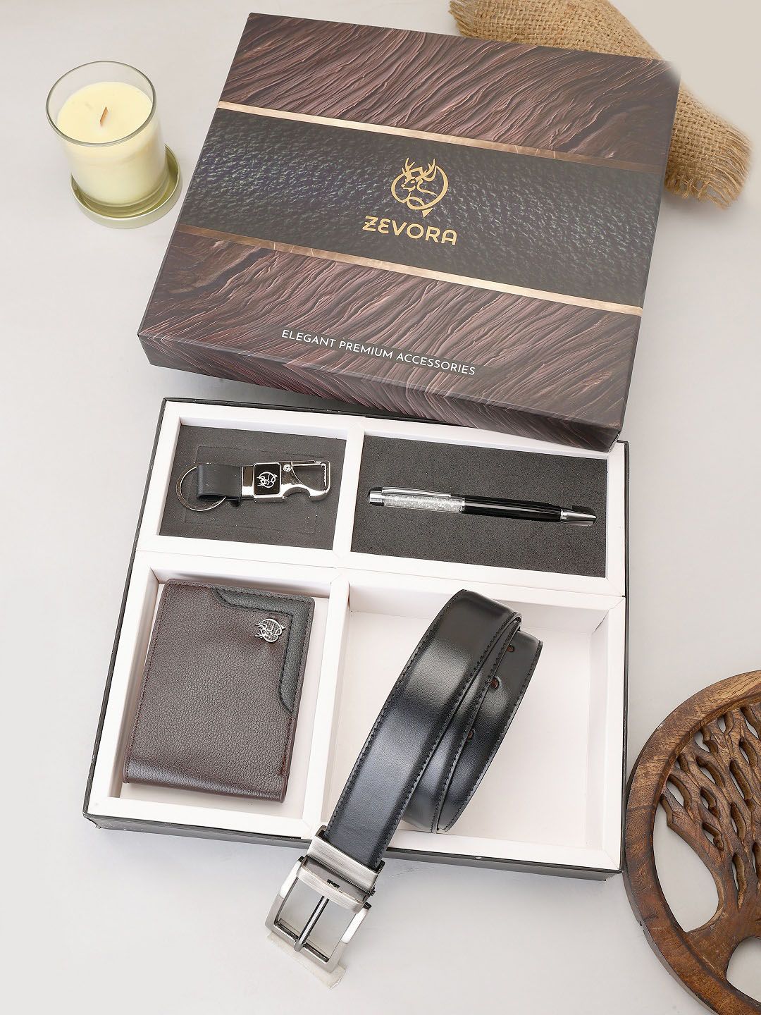 ZEVORA Men Accessory Gift Set of