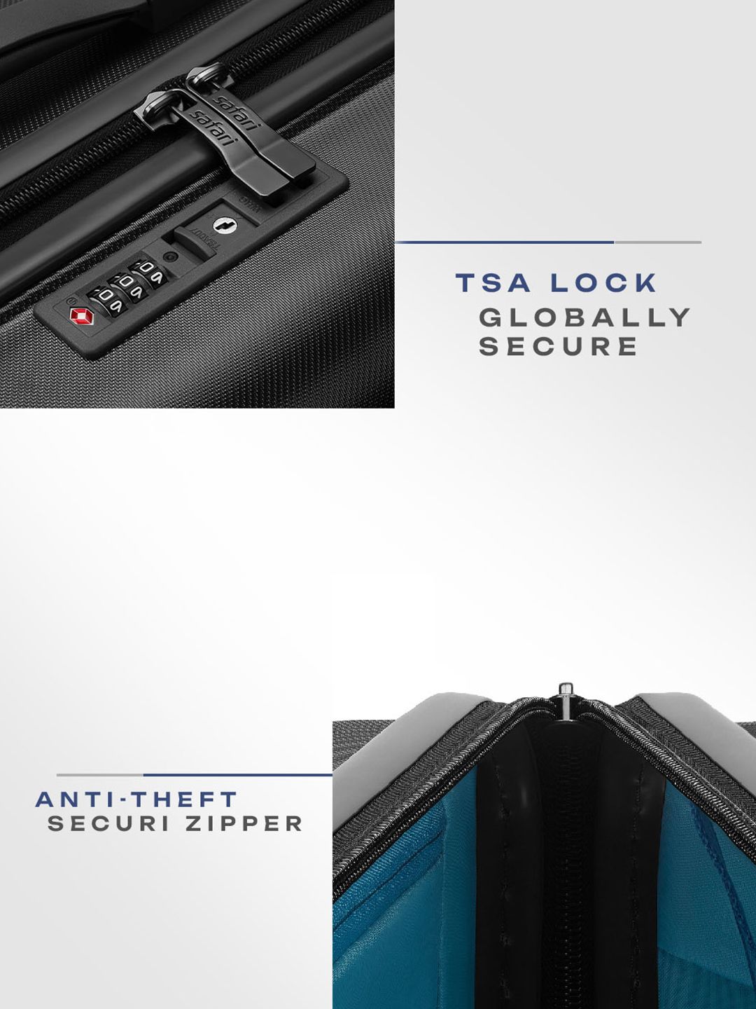Buy Safari Select Polaris Pro Set of 3 Textured with TSA Lock