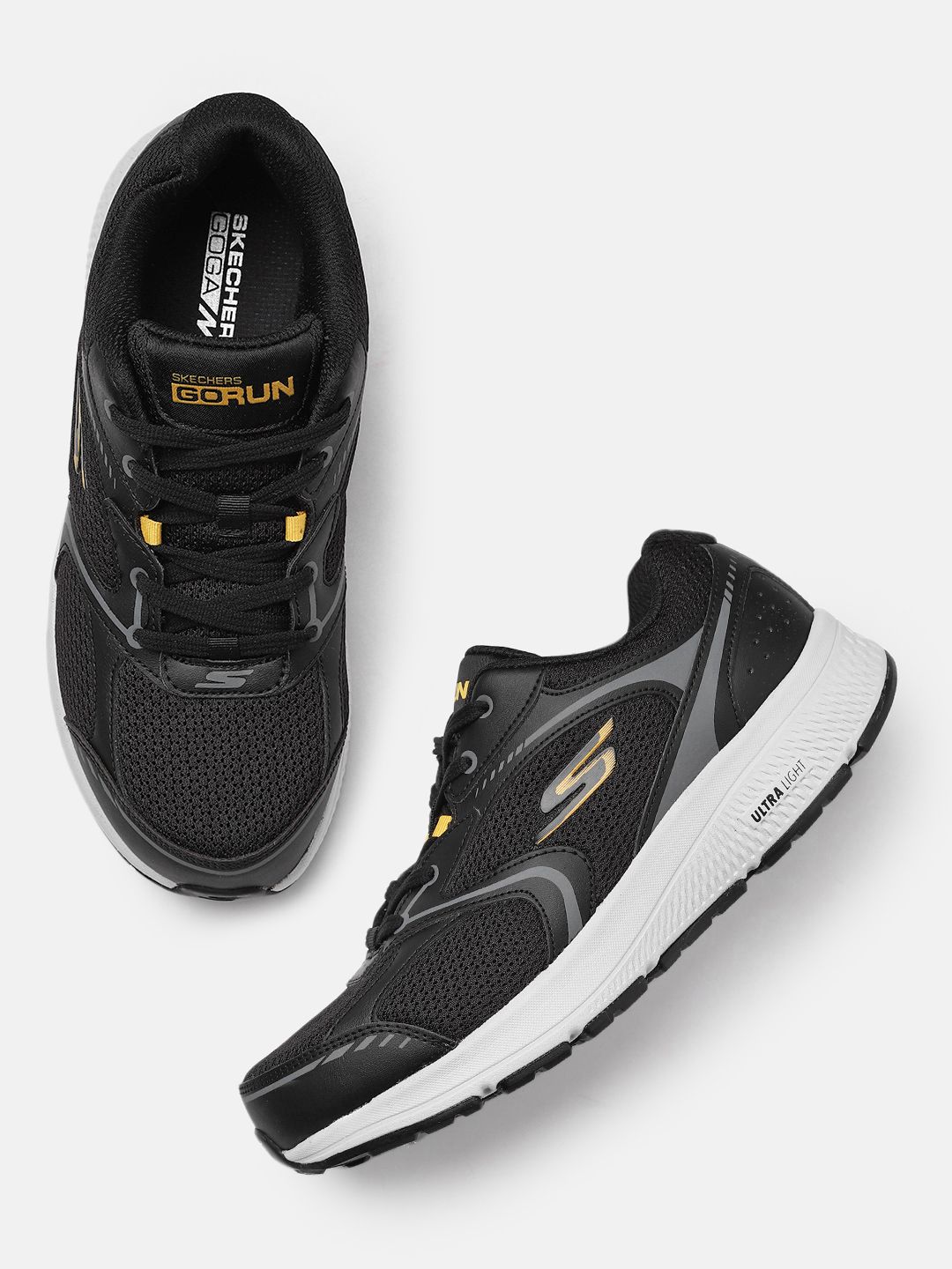 Skechers Men GO RUN CONSISTENT Textile Running Shoes