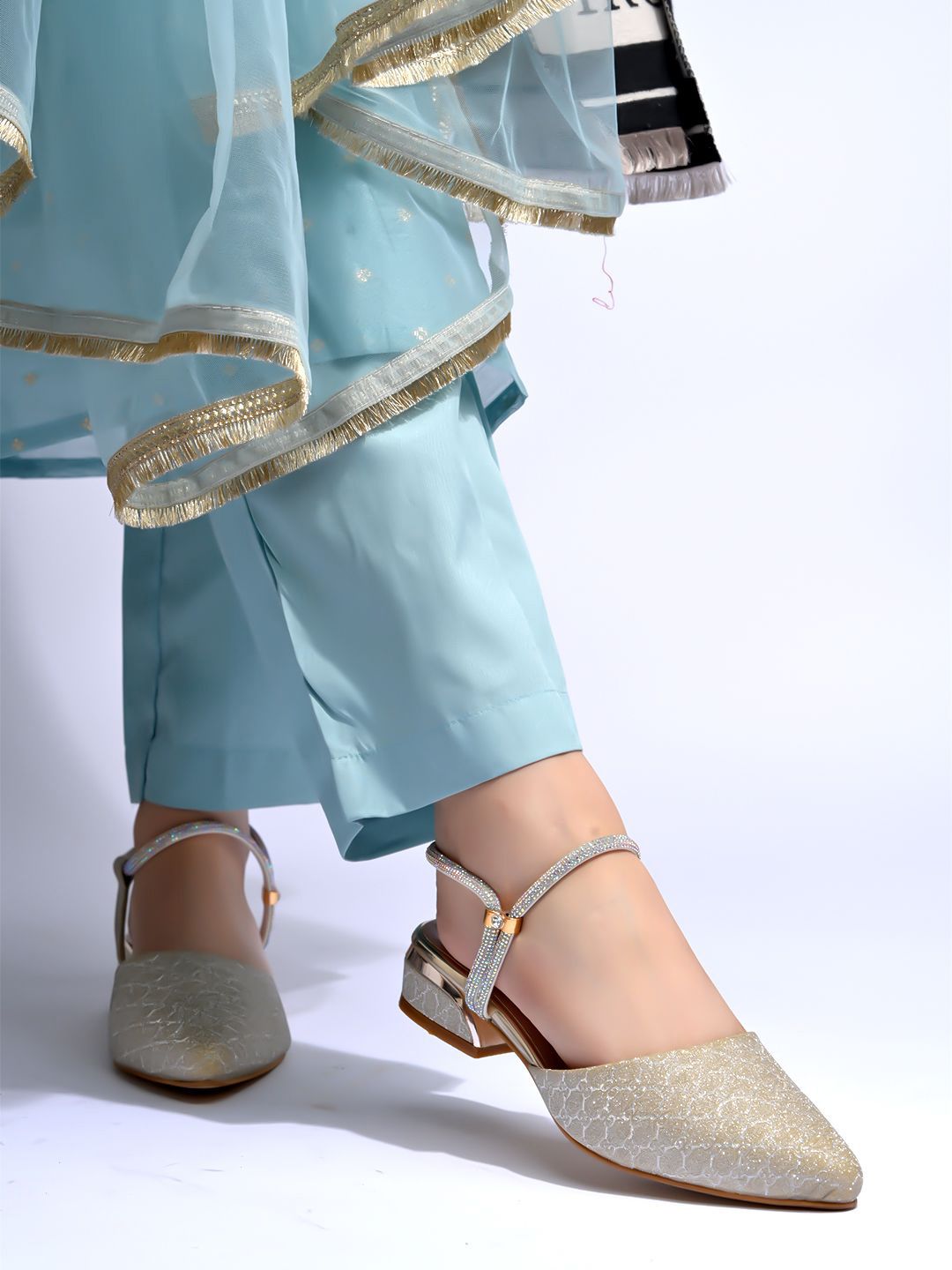 Shoetopia Shoetopia Girls Embellished Party Block Heels