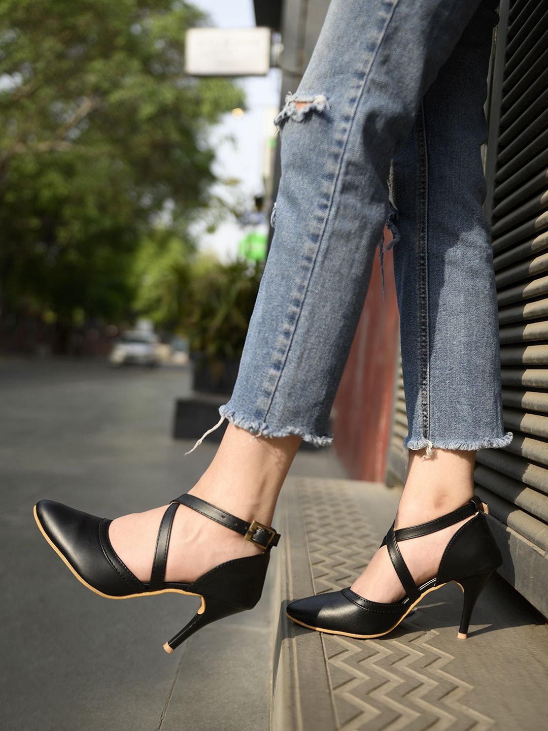 Shoetopia Shoetopia Girls Pointed Toe Stiletto Pumps