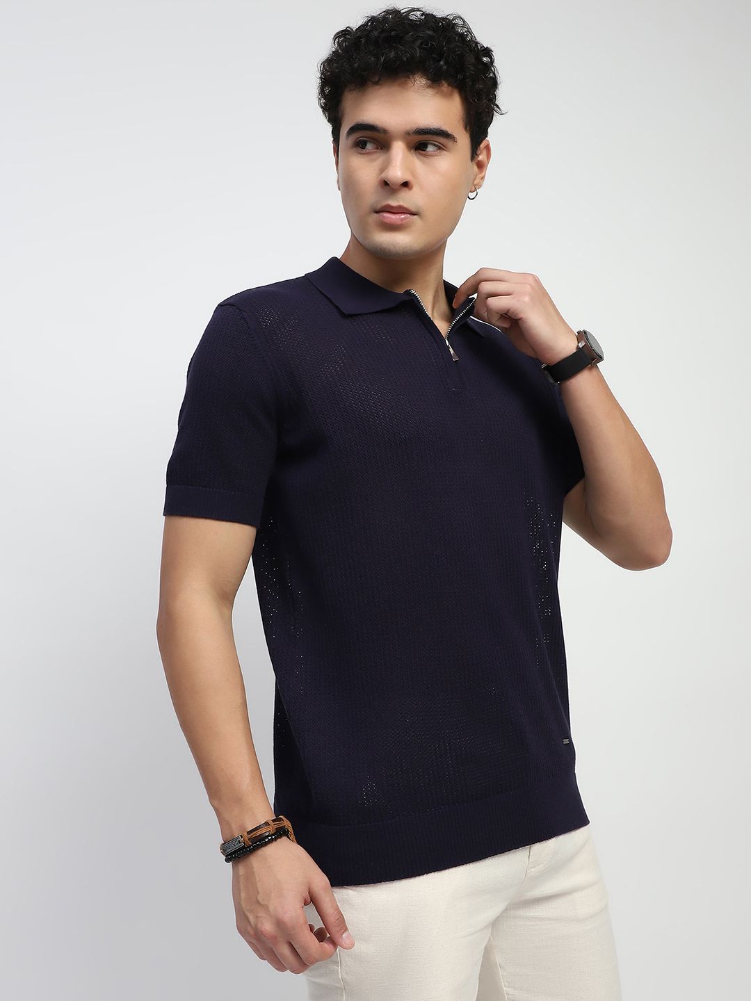 Global Republic Men Polo Collar T-shirt