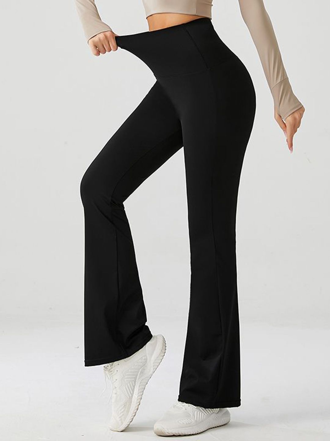 Buy XFyt Women High Rise Flare Yoga Track Pants - Tights for Women