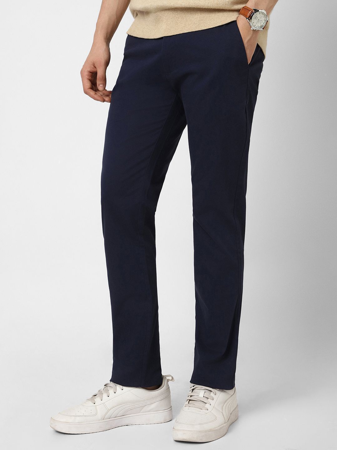 Peter England Casuals Peter England Casuals Men Slim Fit Chinos Trousers