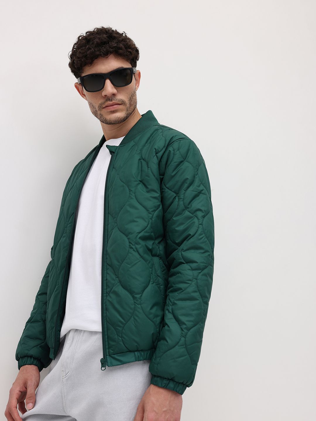 The Roadster Life Co. Stand Collar Quilted Jacket