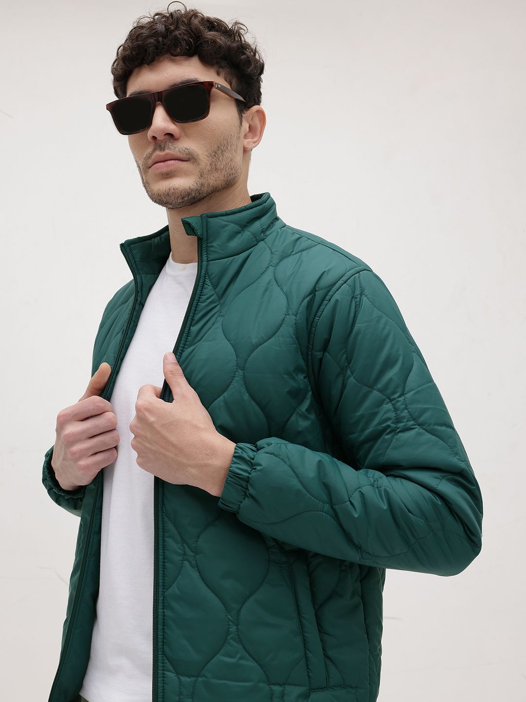 The Roadster Life Co. Mock Collar Quilted Jacket