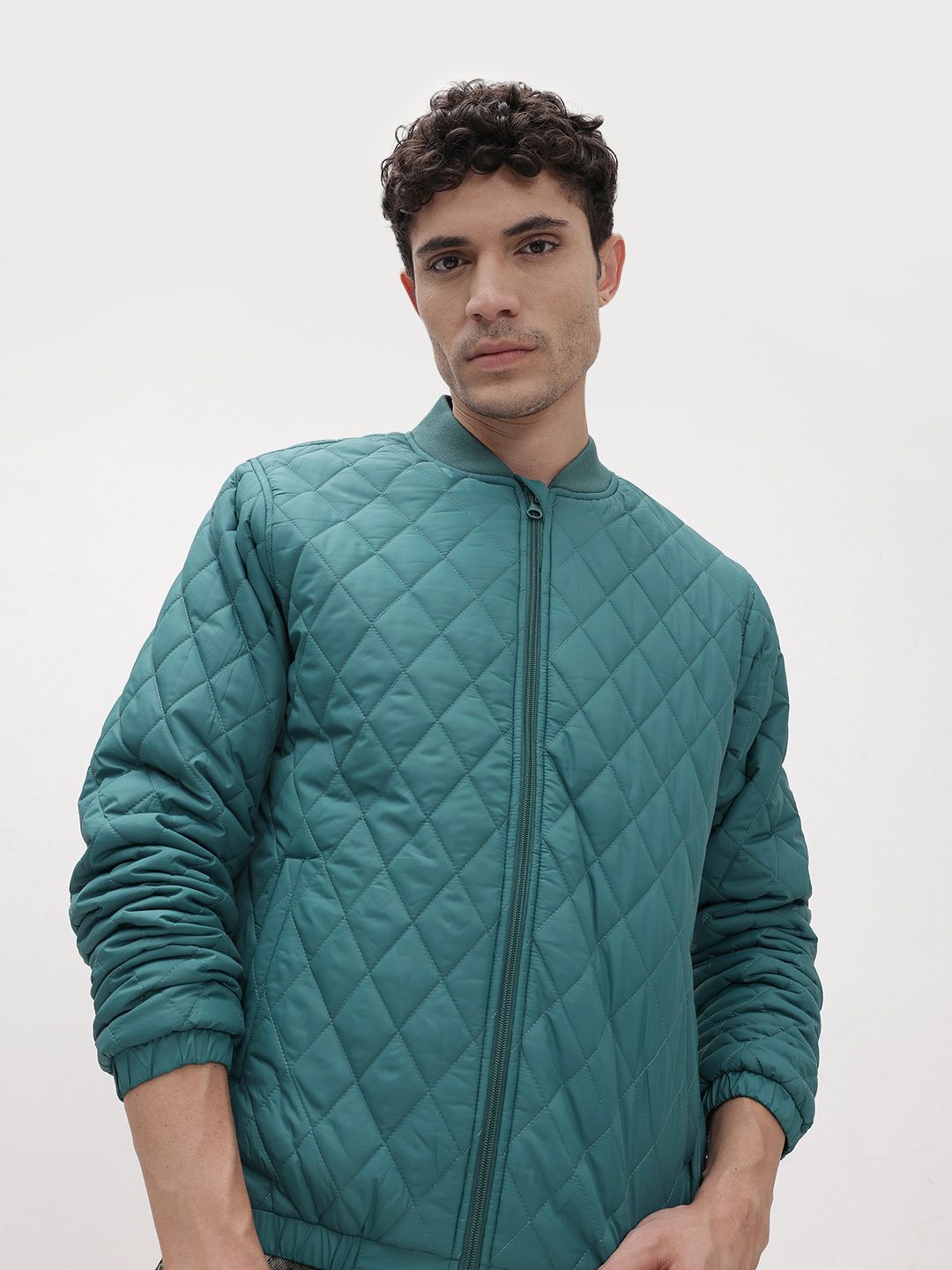 The Roadster Life Co. Stand Collar Quilted Jacket