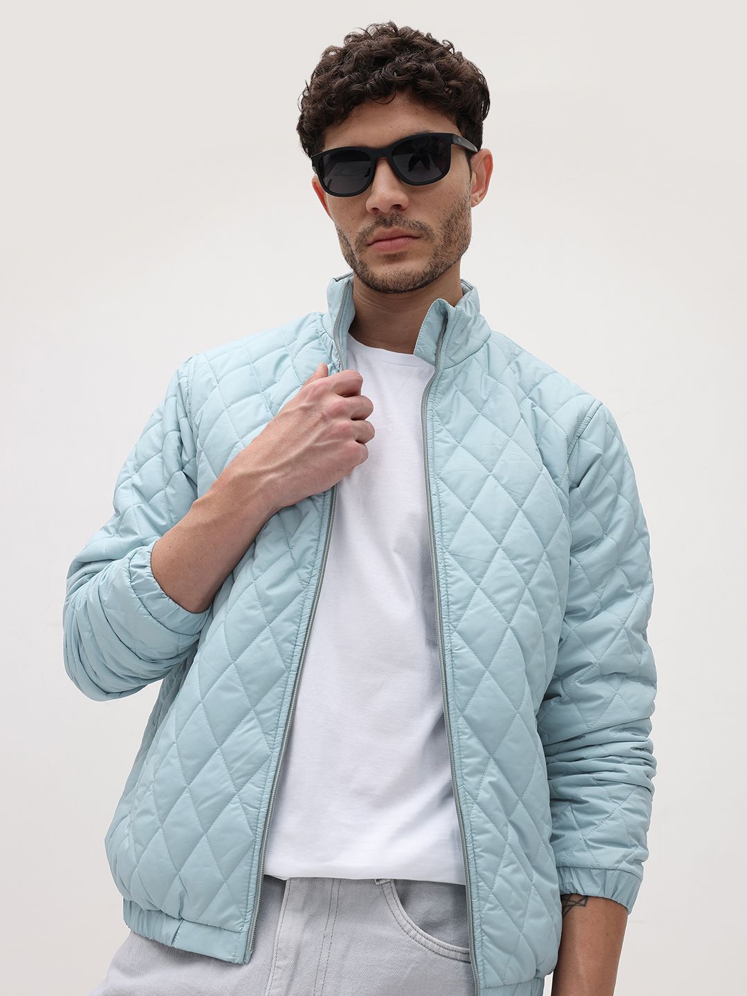 The Roadster Life Co. Mock Collar Quilted Jacket