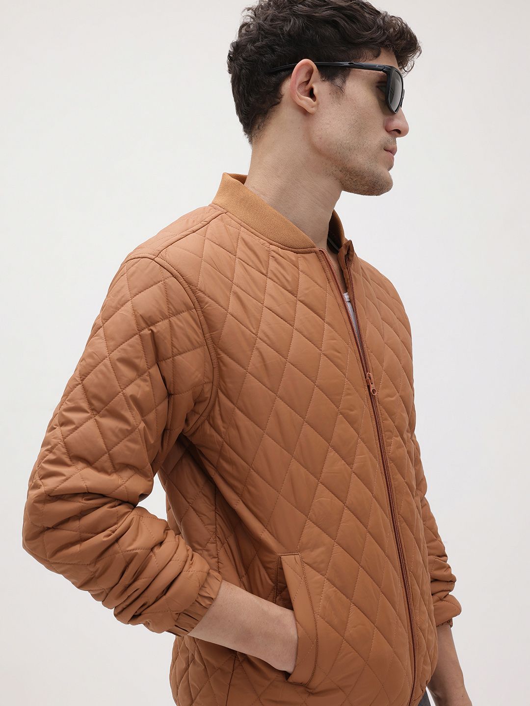 The Roadster Life Co. Stand Collar Quilted Jacket