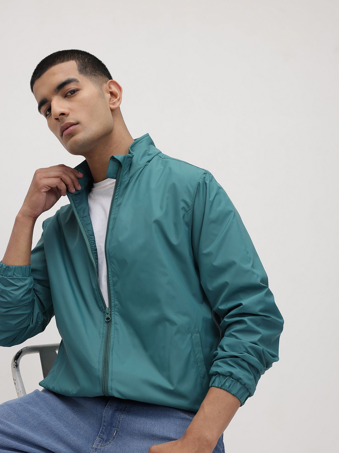 The Roadster Life Co. Mock Collar Tailored Jacket