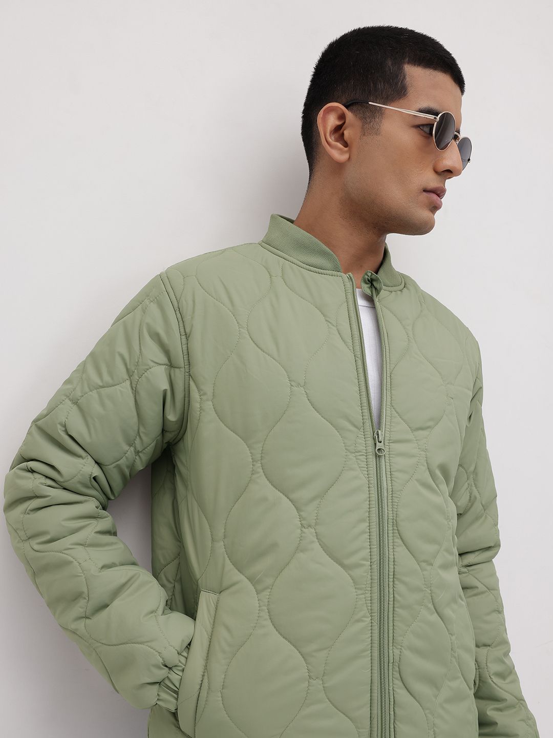 The Roadster Life Co. Stand Collar Padded Jacket