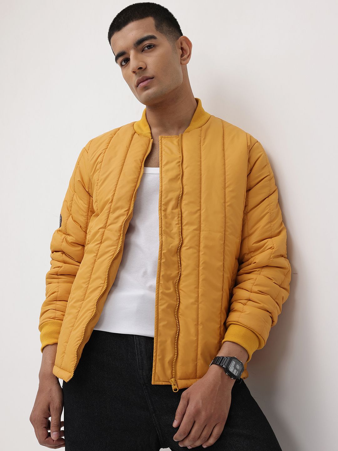 The Roadster Life Co. Mock Collar Padded Jacket