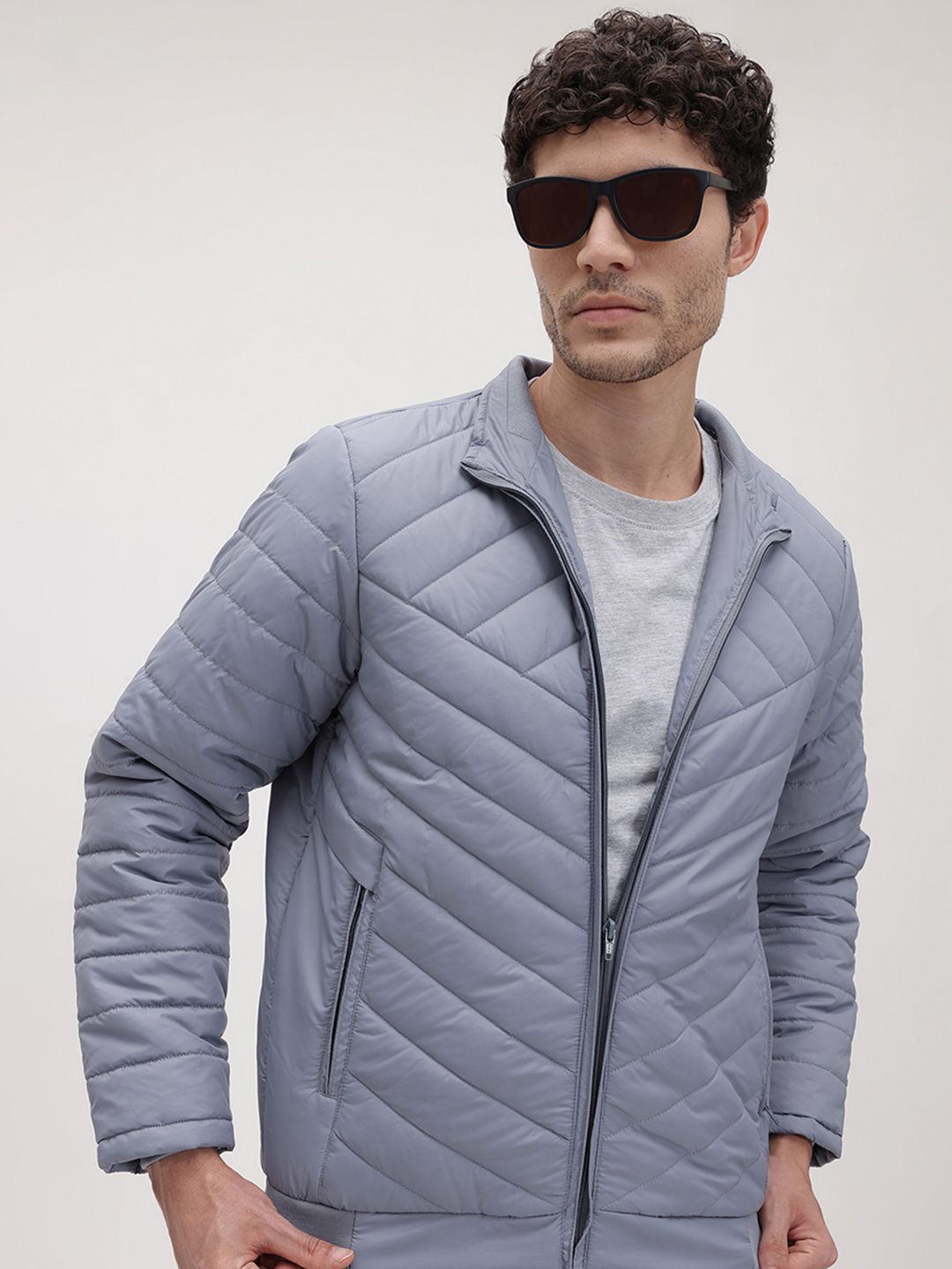 The Roadster Life Co. Mock Collar Padded Jacket