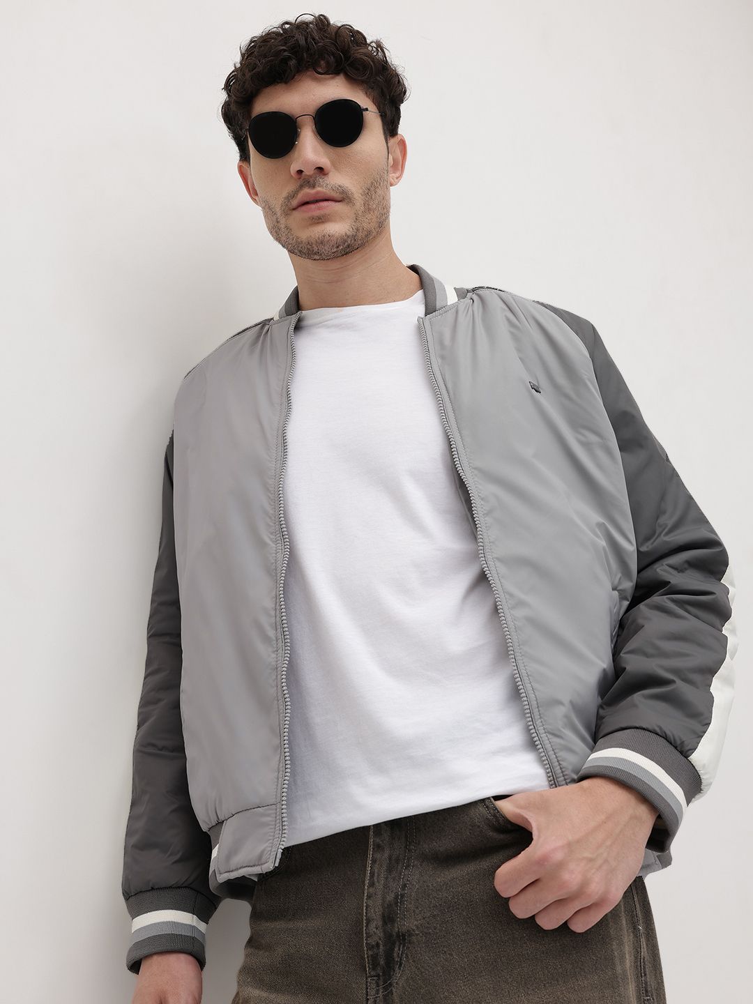 The Roadster Life Co. Stand Collar Varsity Jacket