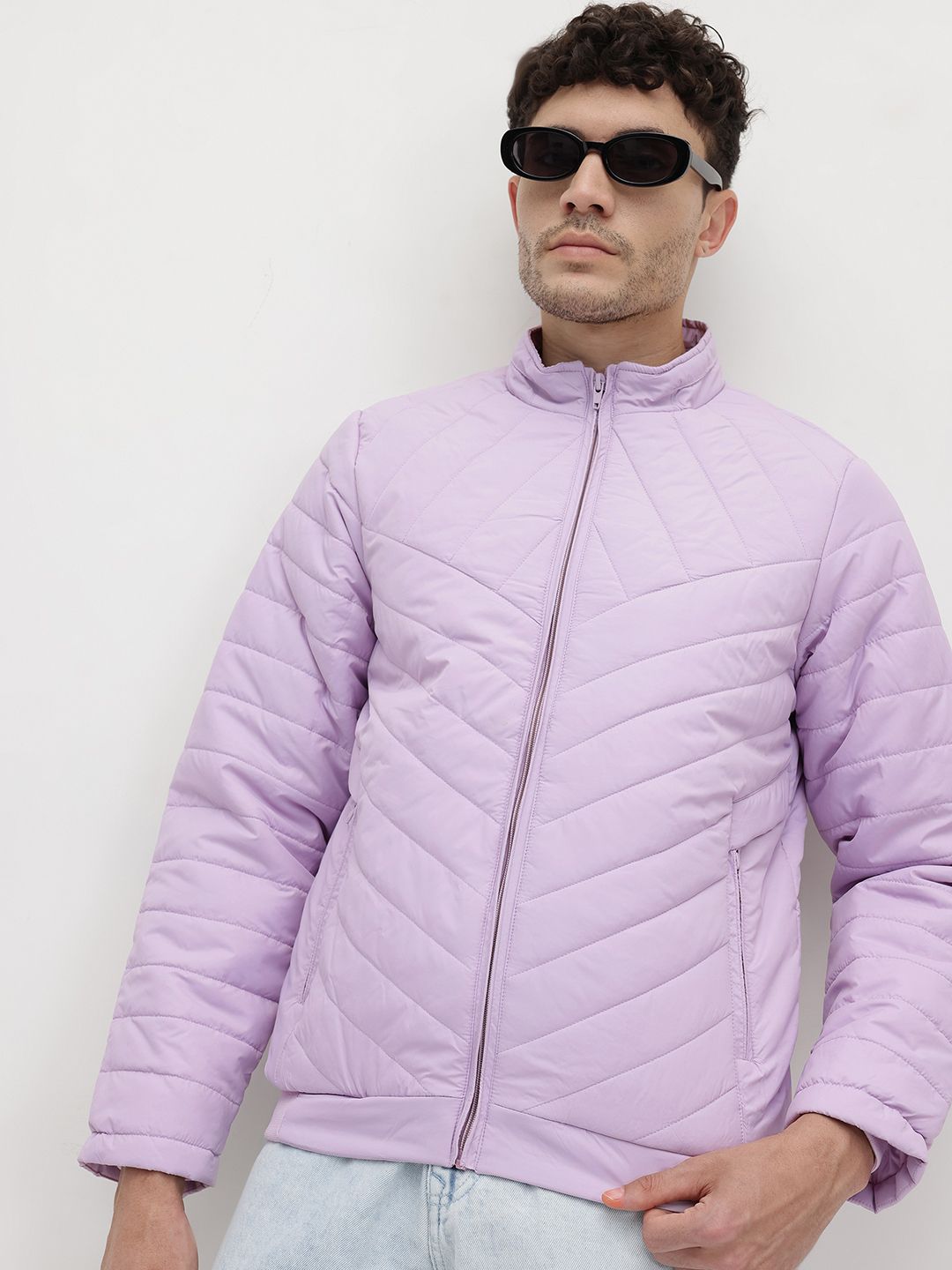 The Roadster Life Co. Mock Collar Padded Jacket