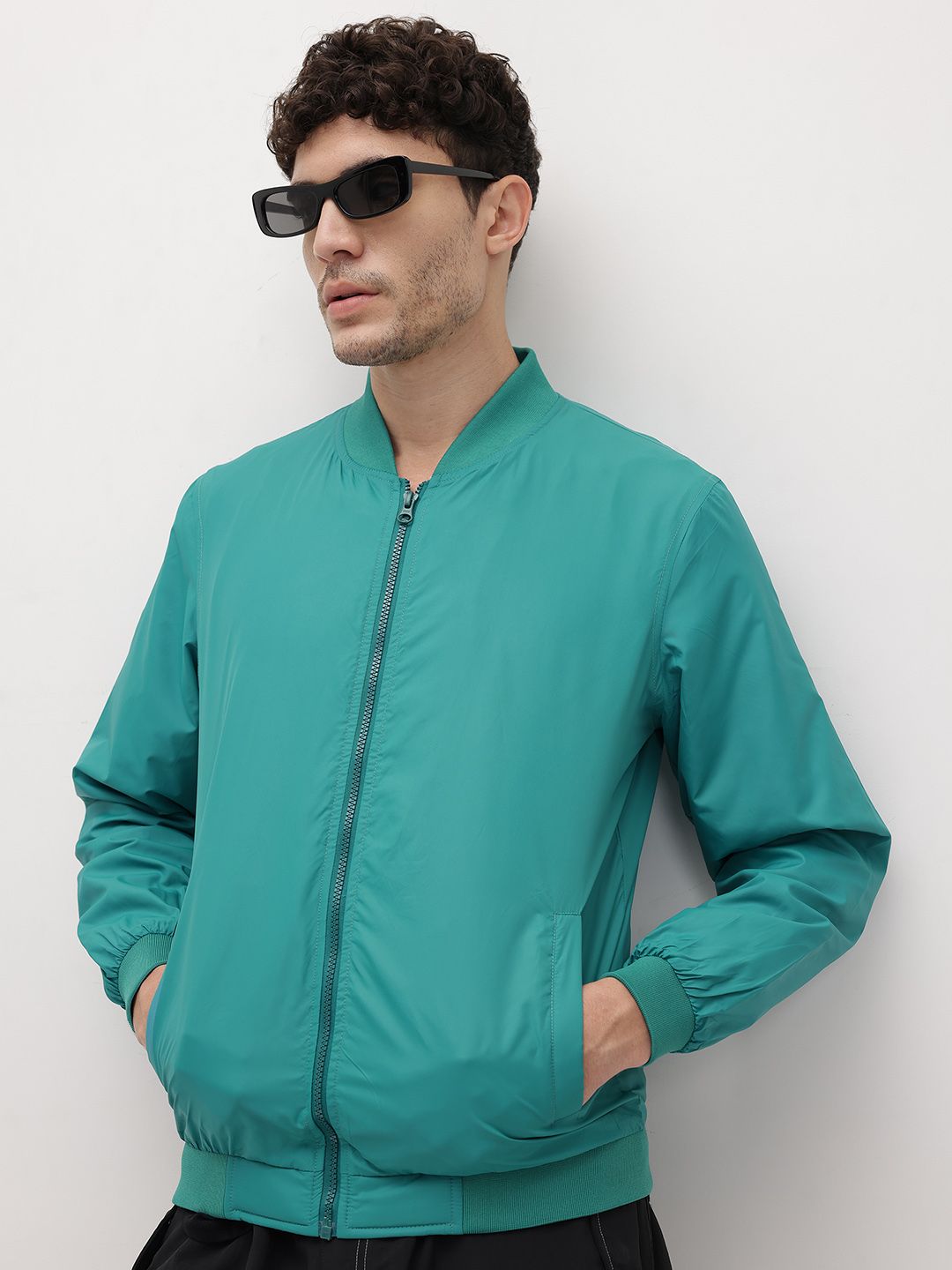 The Roadster Life Co. Stand Collar Bomber Jacket