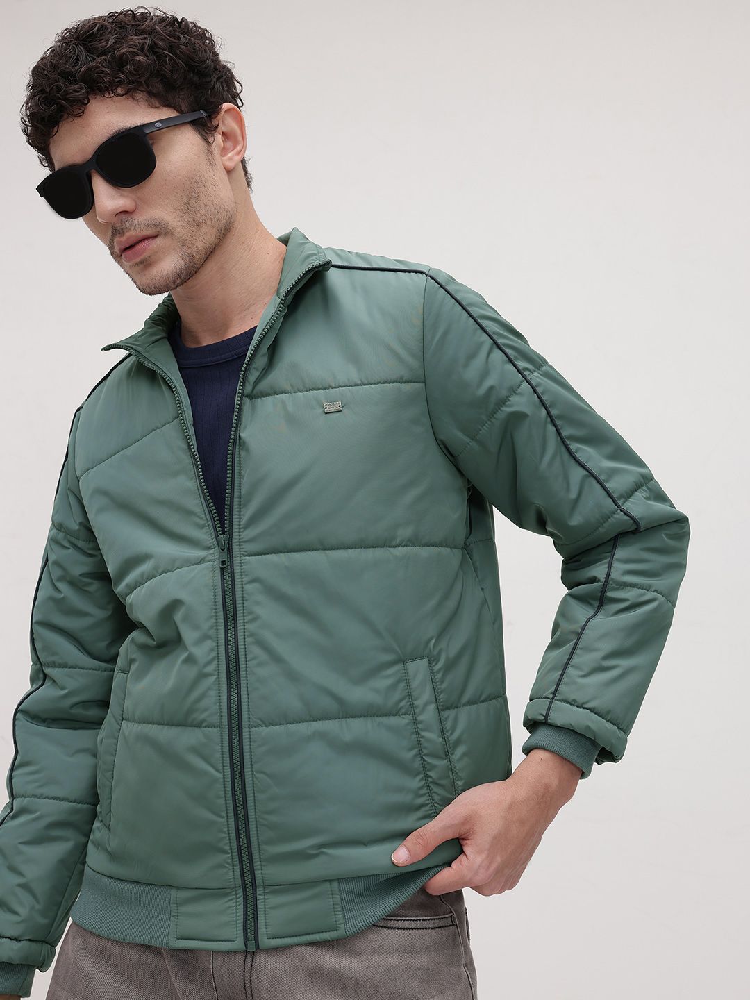 The Roadster Life Co. Mock Collar Bomber Jacket