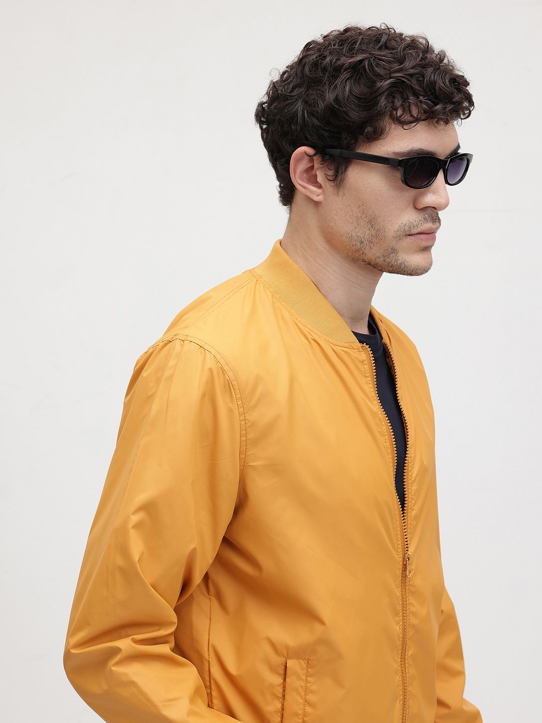 The Roadster Life Co. Stand Collar Bomber Jacket