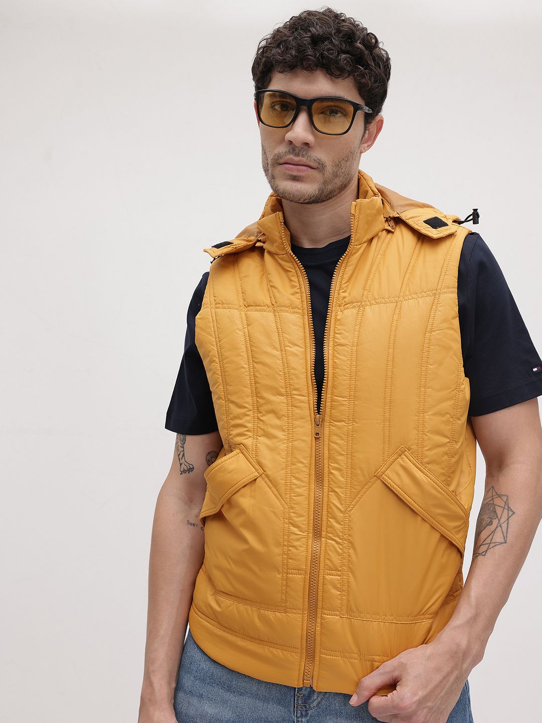 The Roadster Life Co. Hooded Sleeveless Padded Jacket