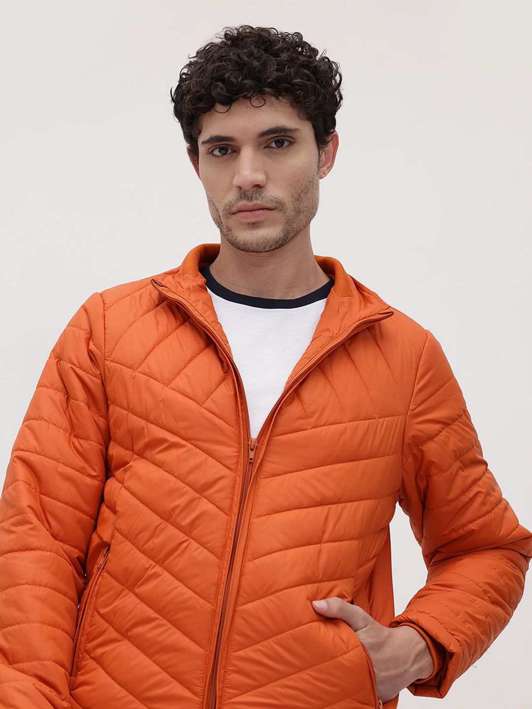 The Roadster Life Co. Mock Collar Padded Jacket