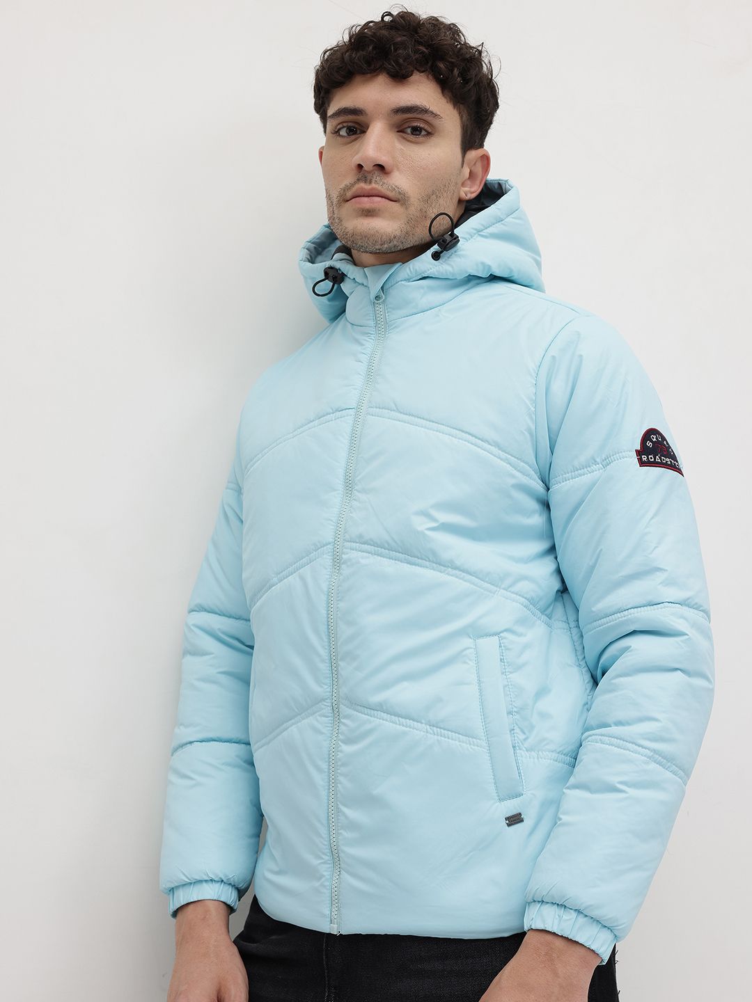 The Roadster Life Co. Men Hooded Padded Jacket
