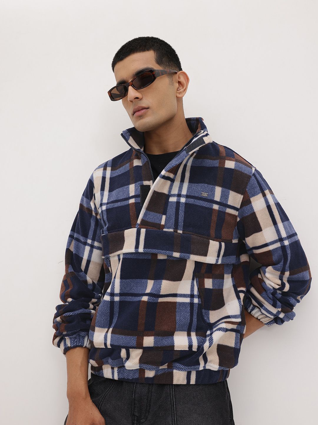 The Roadster Life Co. Mock Collar Fleece  Jacket