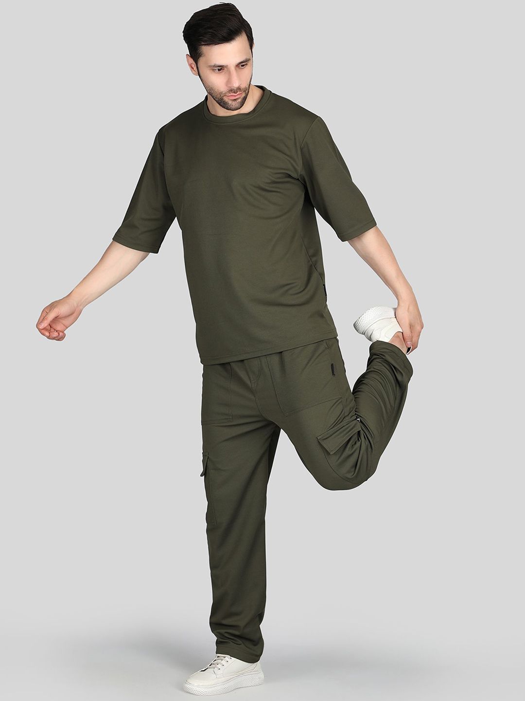 Raxedo Raxedo Men's T-Shirt & Cargo Jogger Co-Ord Set