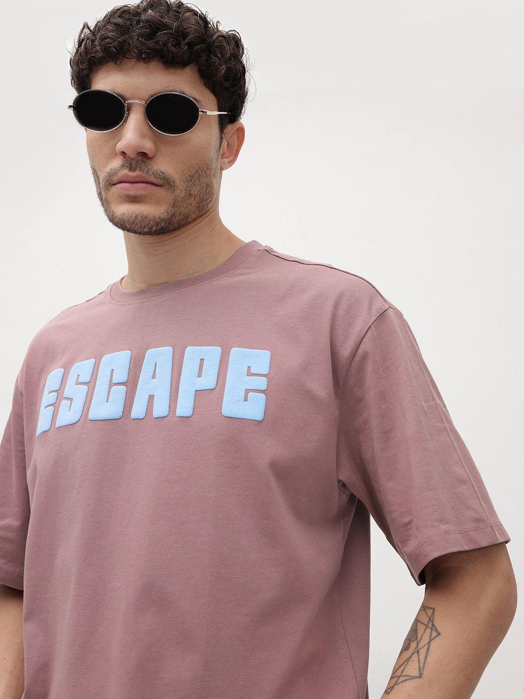 The Roadster Life Co. Printed Pure Cotton Relaxed Fit T-shirt