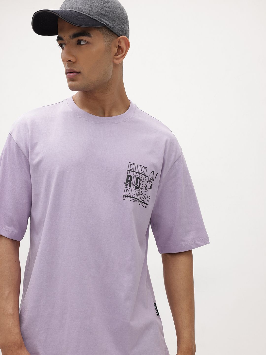 The Roadster Life Co. Pure Cotton Relaxed Fit T-shirt