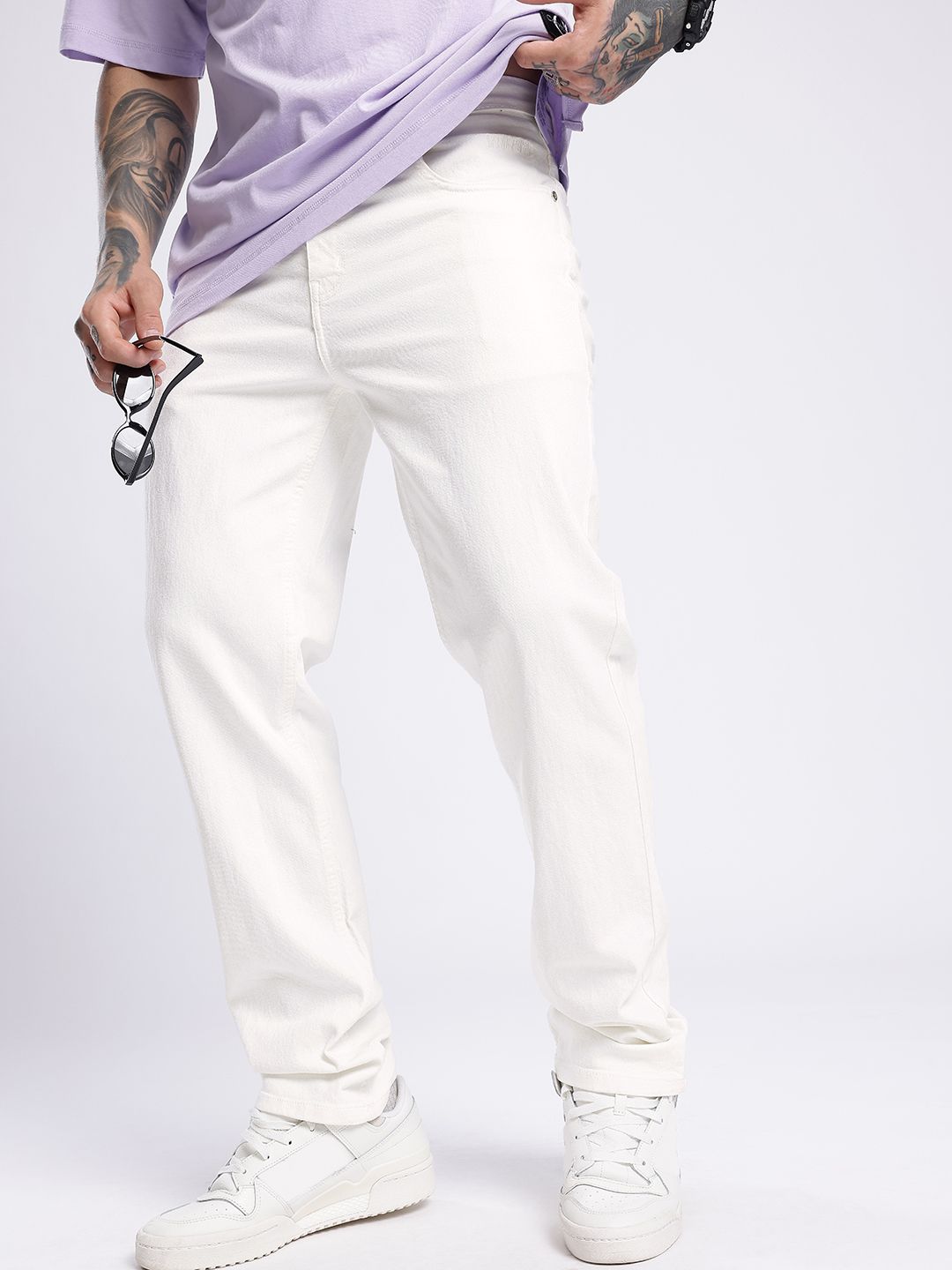 glitchez Men Stretchable Straight Jeans