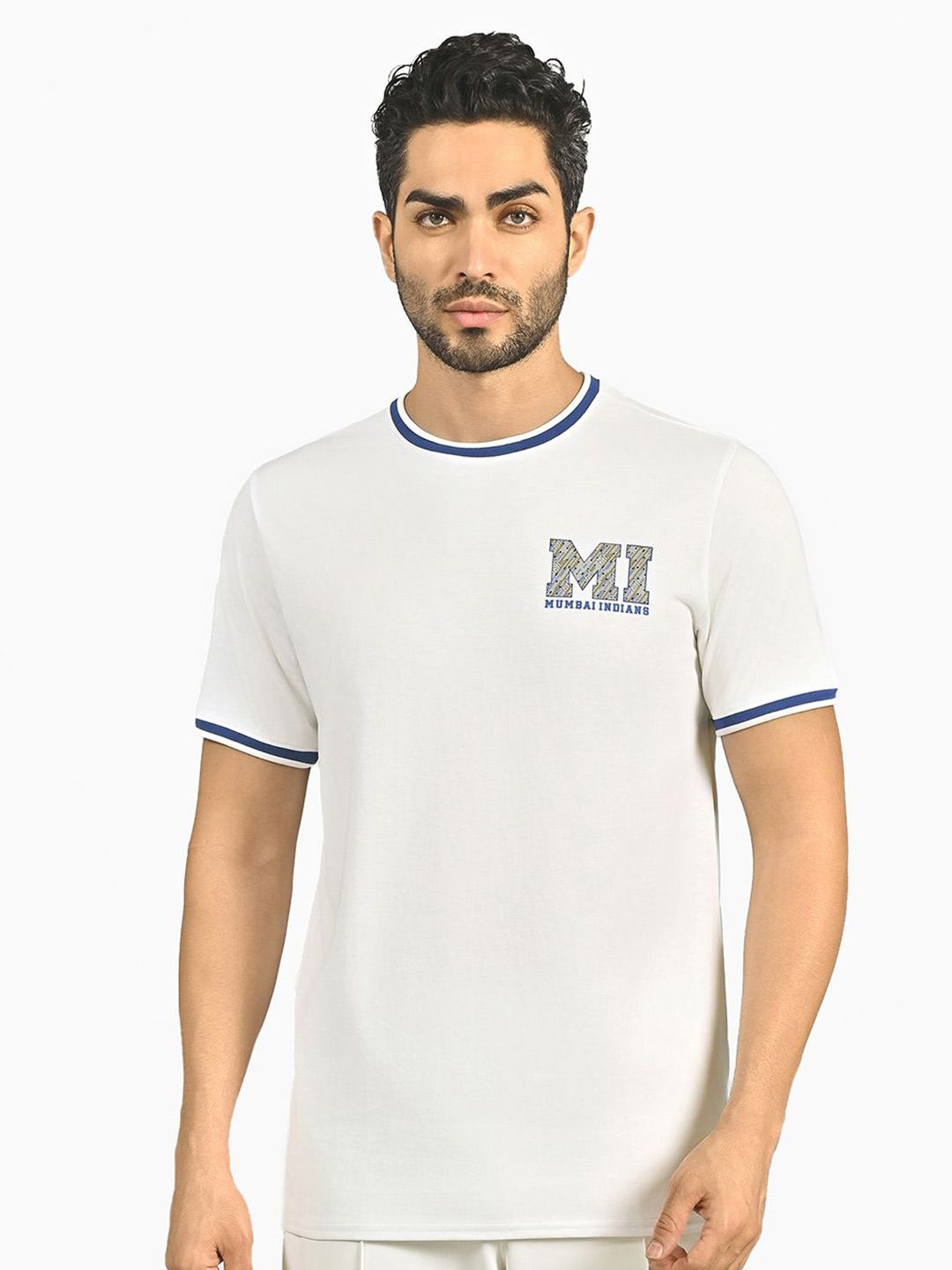 Buy Skechers Mumbai Indians Back Print T-Shirt - Tshirts for Men