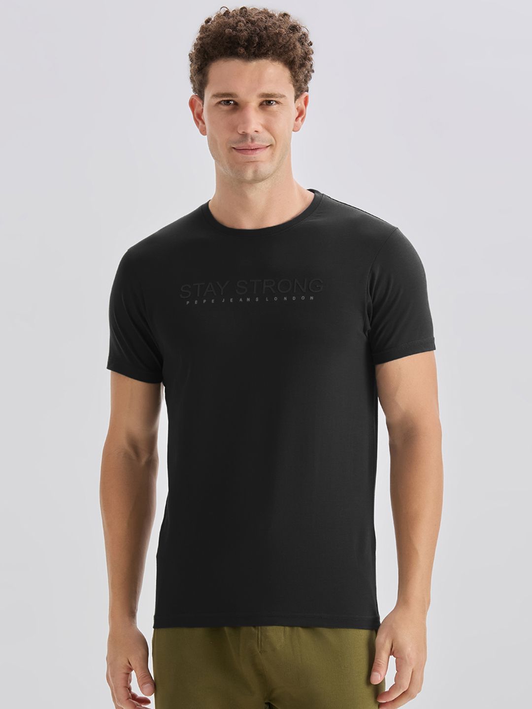 Pepe Jeans Typography Print Slim Fit T-shirt