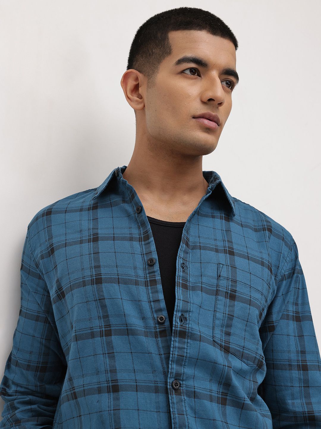 The Roadster Life Co. Pure Cotton Checked Shirt
