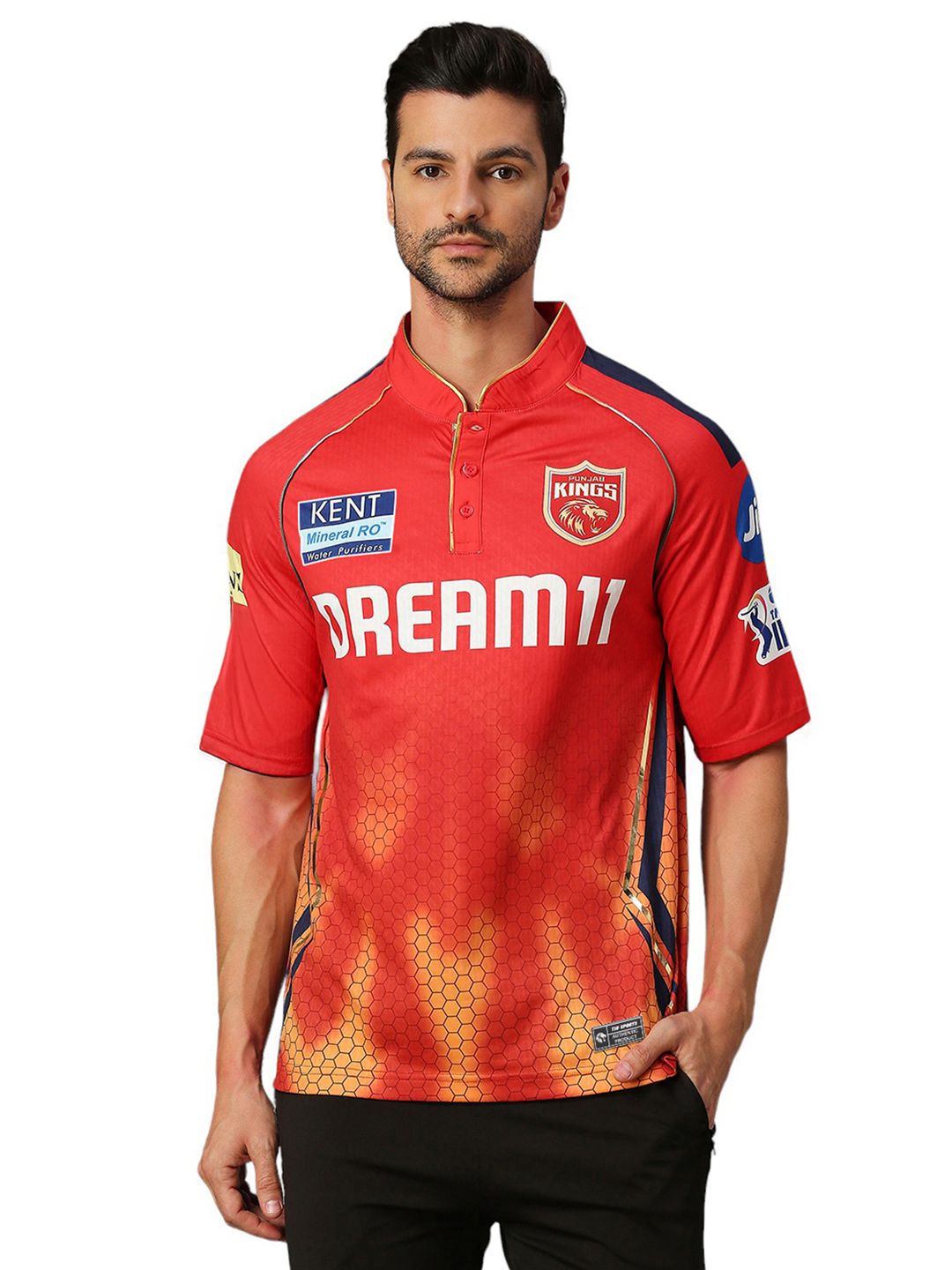 FanCode Shop Official Punjab Kings Fan Regular Fit Jersey