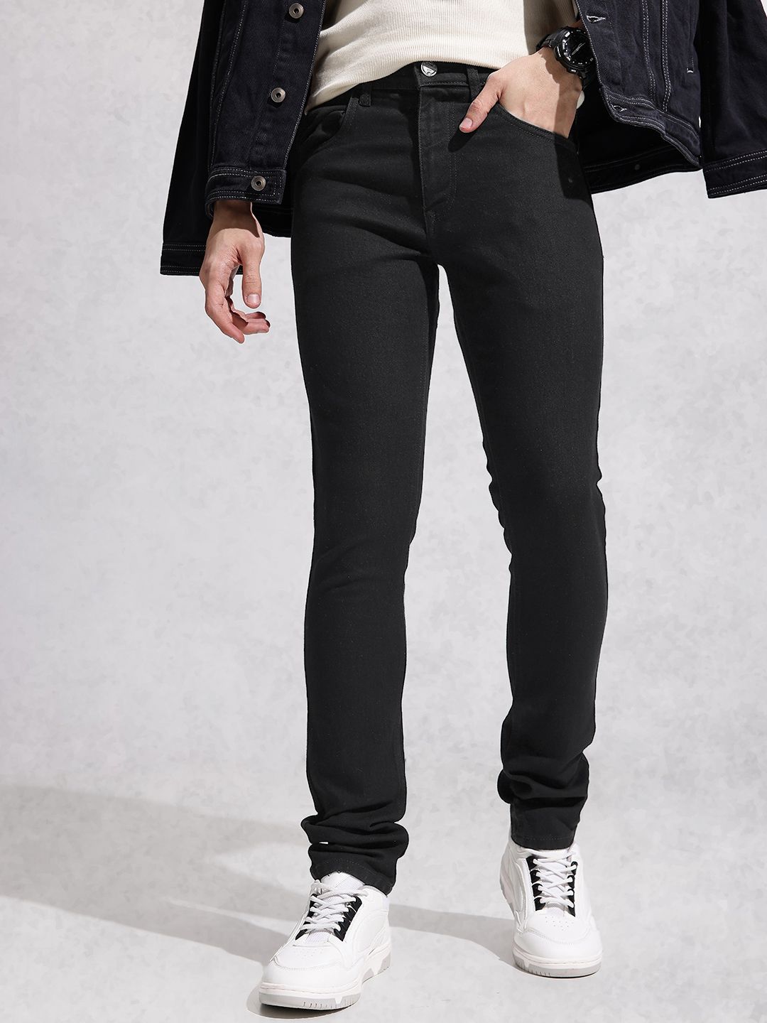 WROGN Men Slim Fit Stretchable Jeans