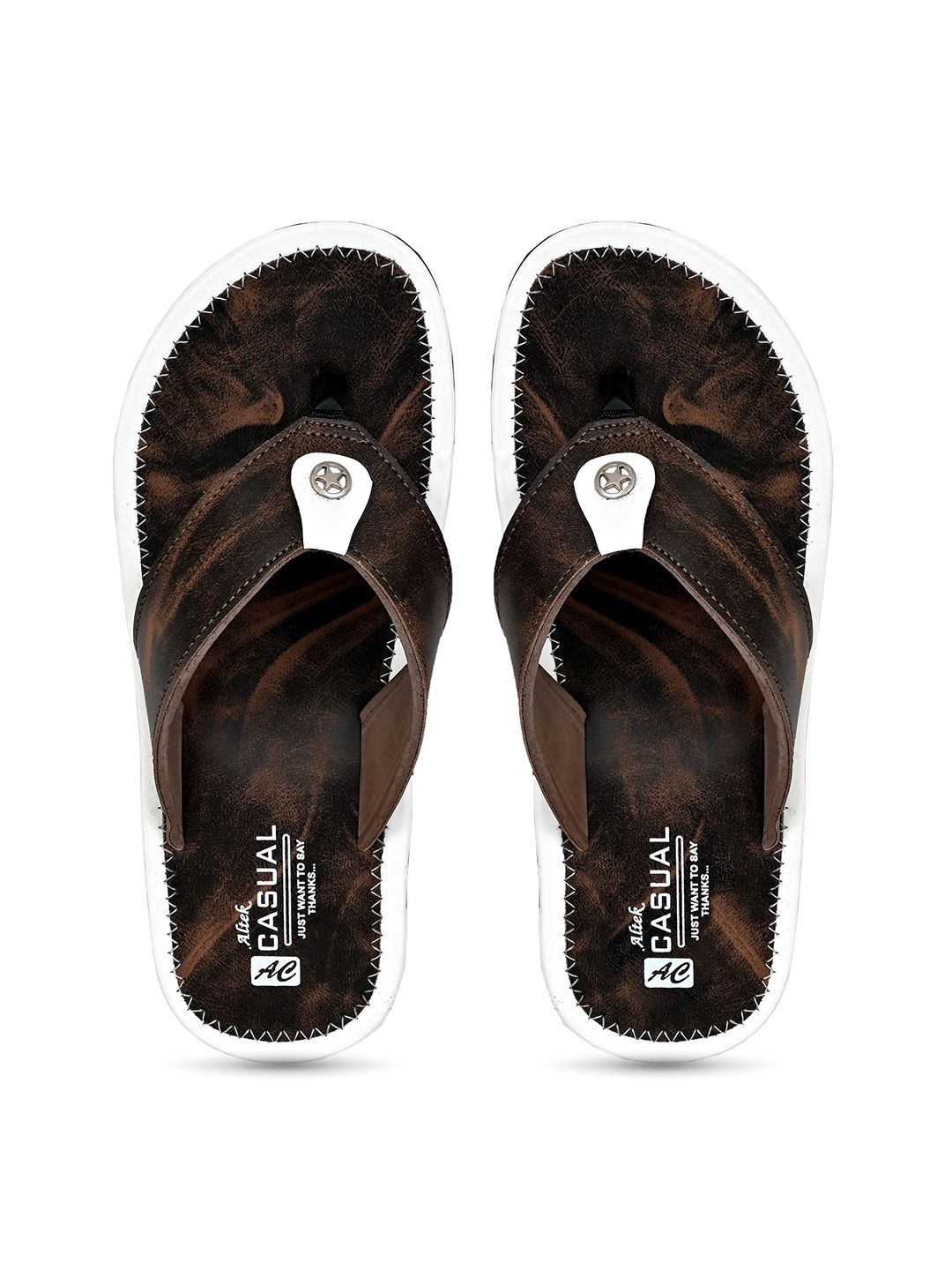 ALTEK Men Printed Thong Flip-Flops