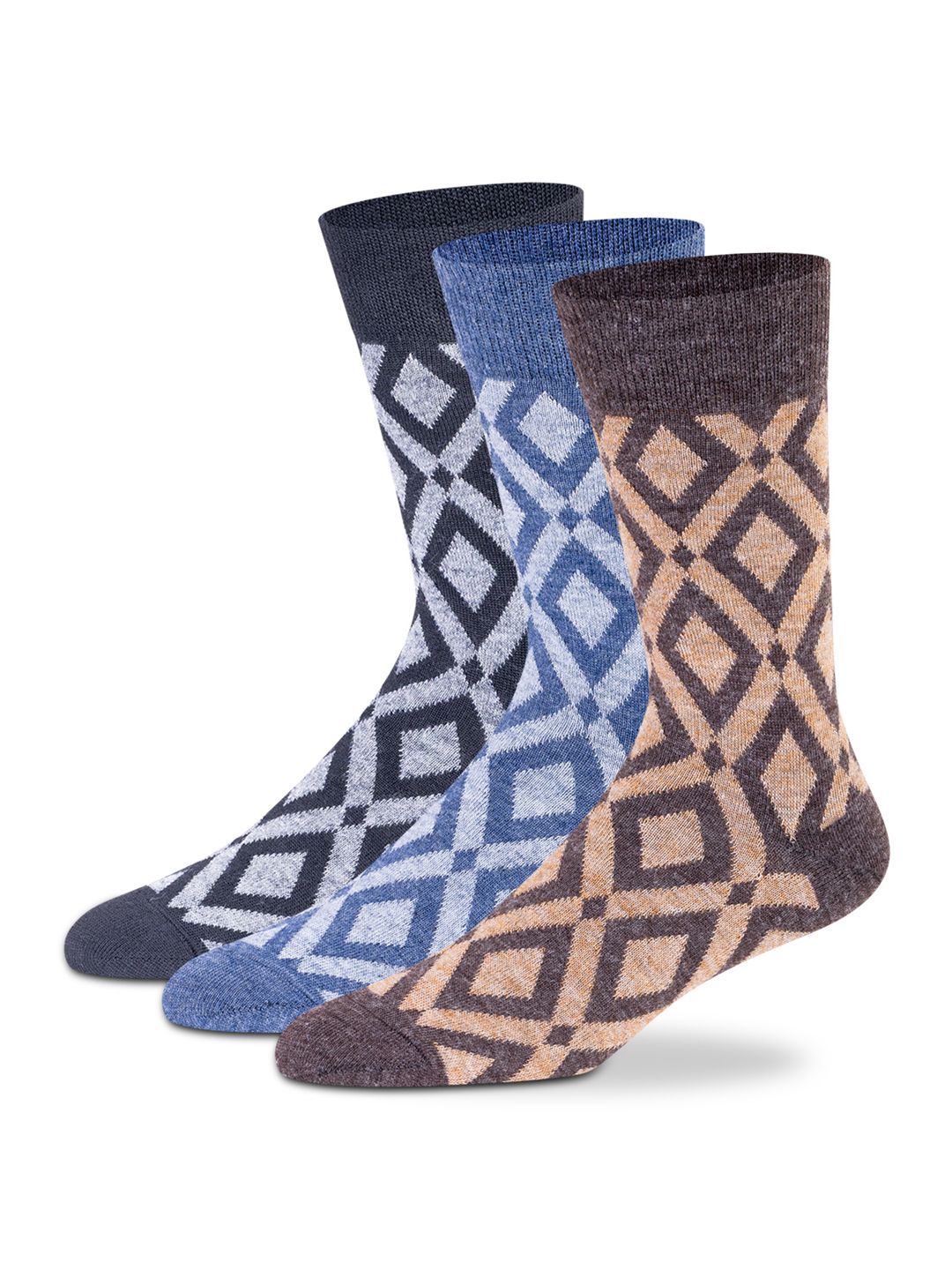 Supersox Men Pack Of 3 Winter Thermal Regular Length Socks