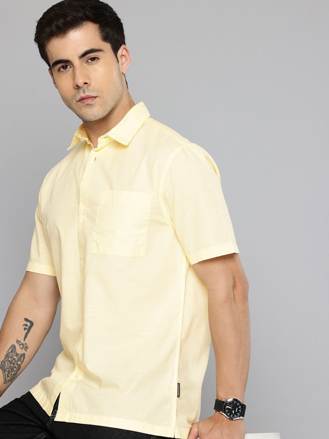 Pure Cotton Casual Shirt Flying Machine Pure Cotton Casual Shirt