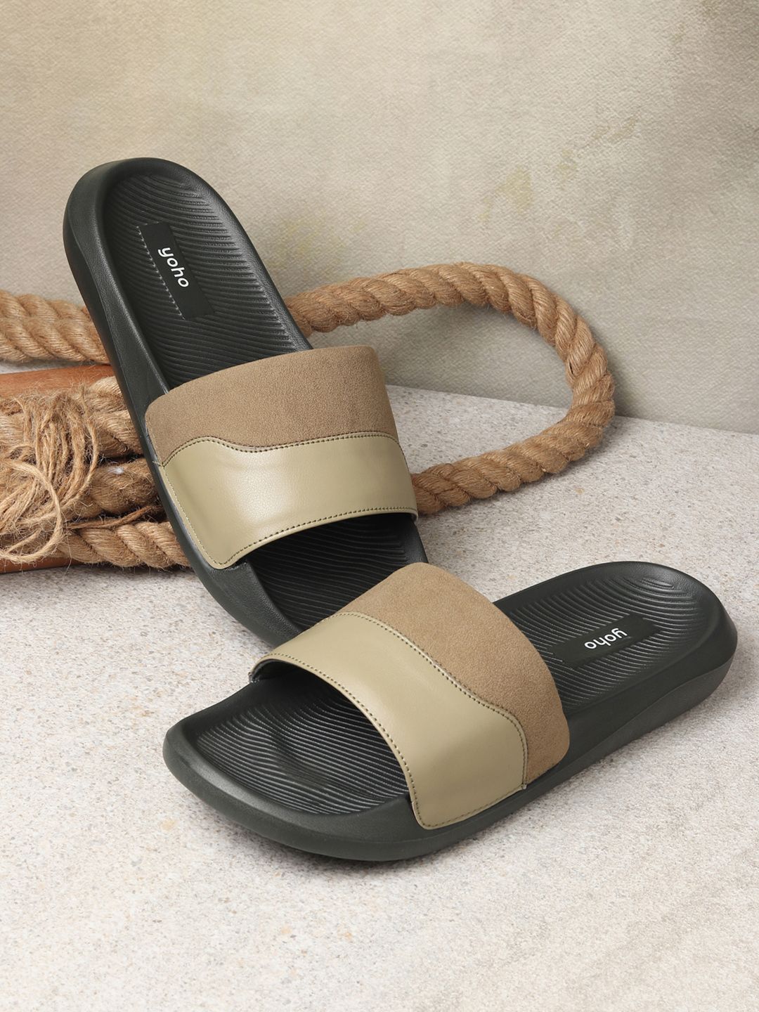 yoho Men Dawn Water-Friendly Cushioned Footpharma Footbed Slider