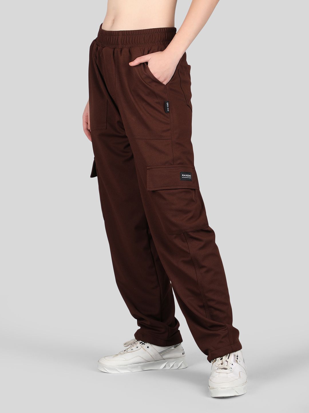 Buy Raxedo Women High-Waist Cargo Pants Trekking Pants - Trousers
