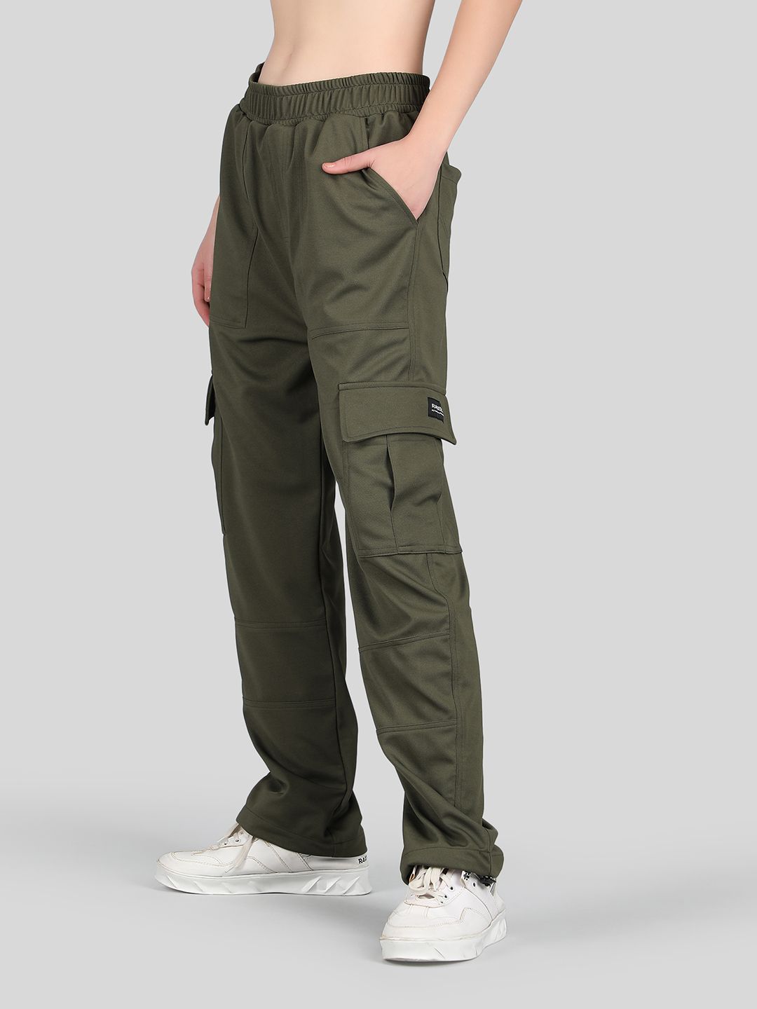 Buy Raxedo Women High-Waist Relaxed Fit Cargo Pants Trekking Pants