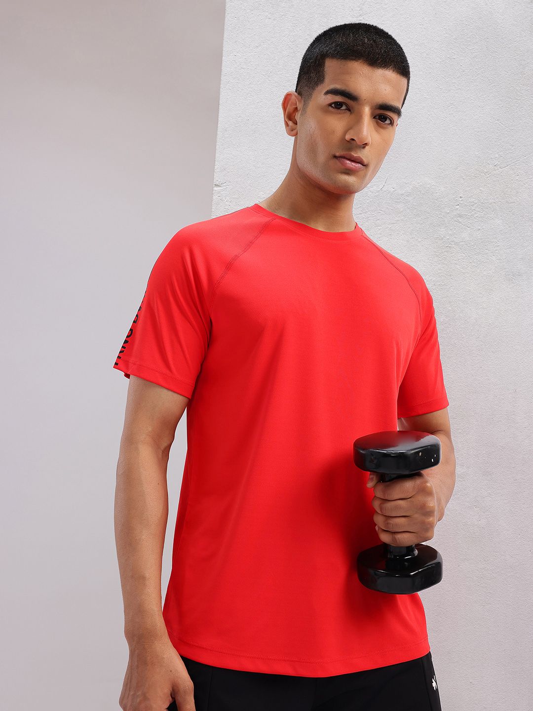 HRX by Hrithik Roshan Raglan Sleeves Rapid-Dry Training T-shirt