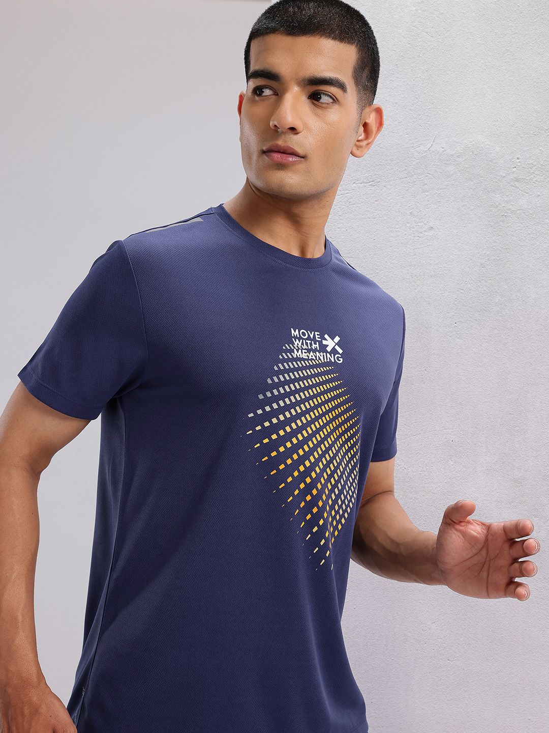 HRX by Hrithik Roshan Graphic Printed Perforated Rapid-Dry Running T-shirt
