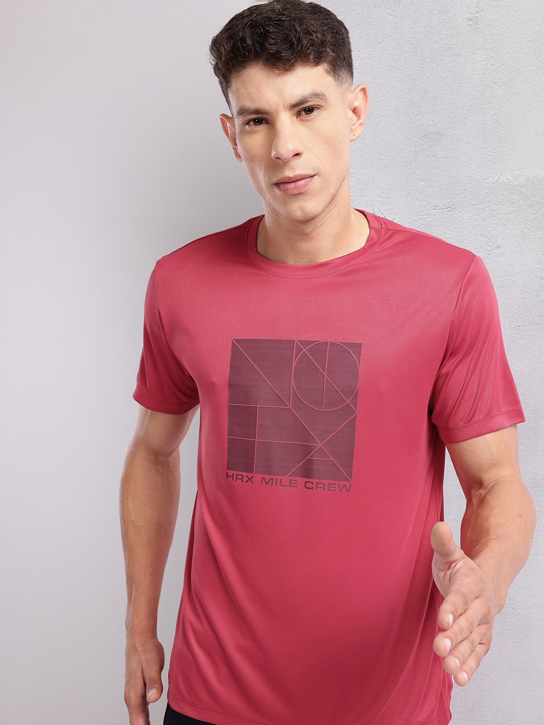 HRX by Hrithik Roshan Graphic Printed Rapid-Dry Running T-shirt