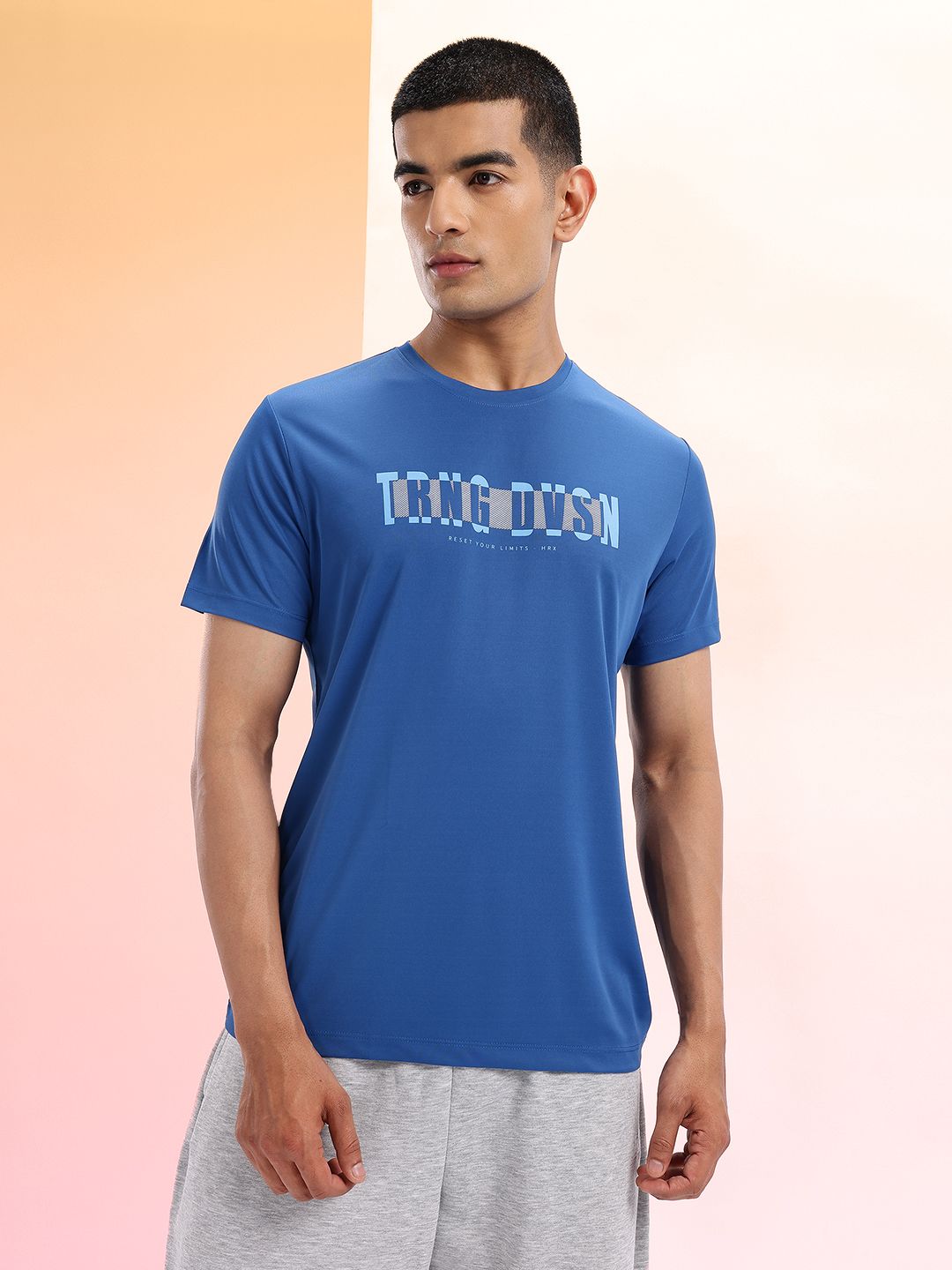 HRX by Hrithik Roshan Typography Printed Rapid-Dry Training T-shirt