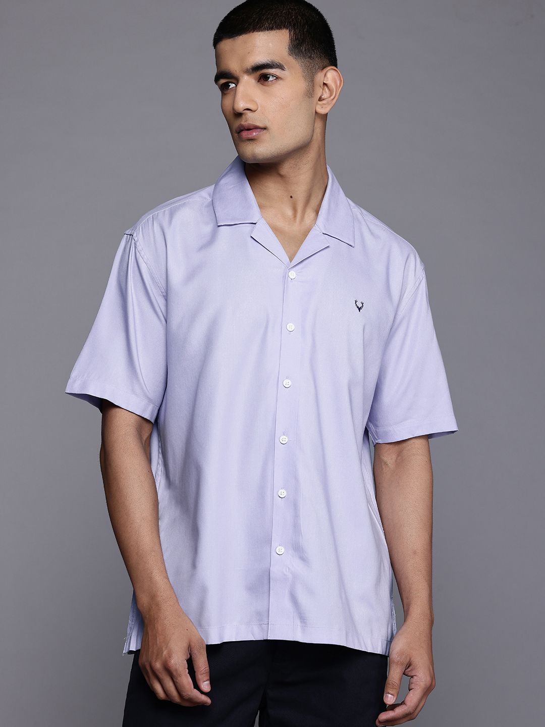 Allen Solly Embroidered Detail Relaxed Casual Shirt