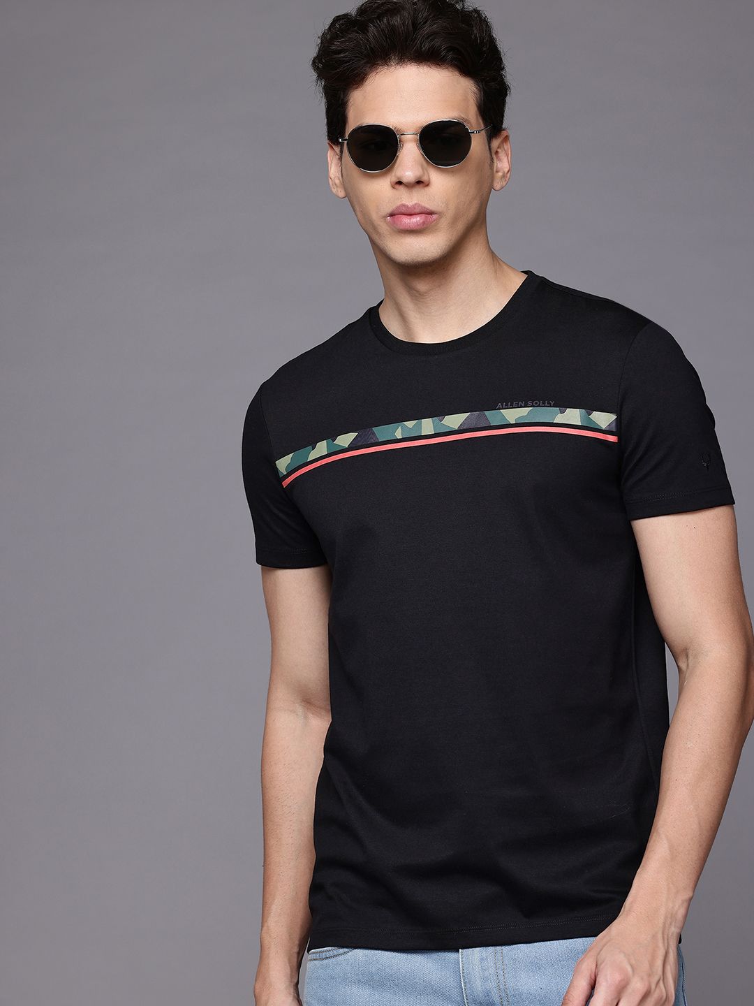 Allen Solly Camouflage Printed T-shirt