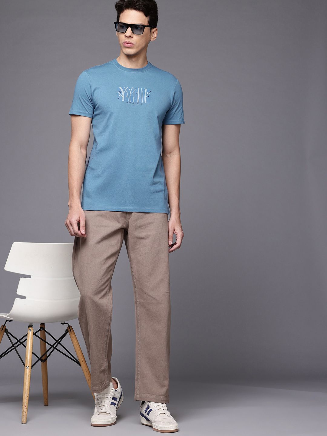 Allen Solly Printed Pure Cotton T-shirt
